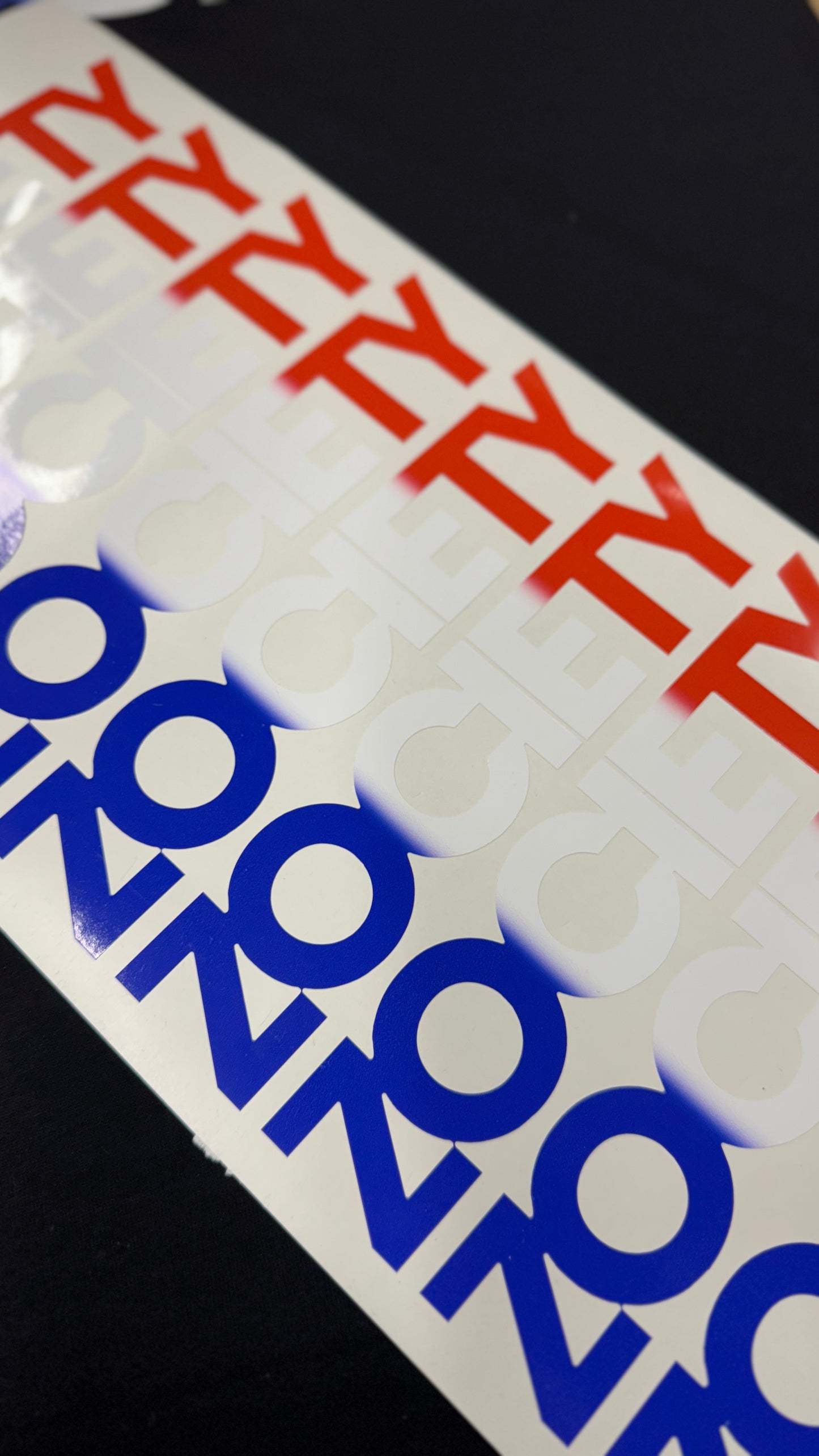 Small Zociety France Logo Sticker