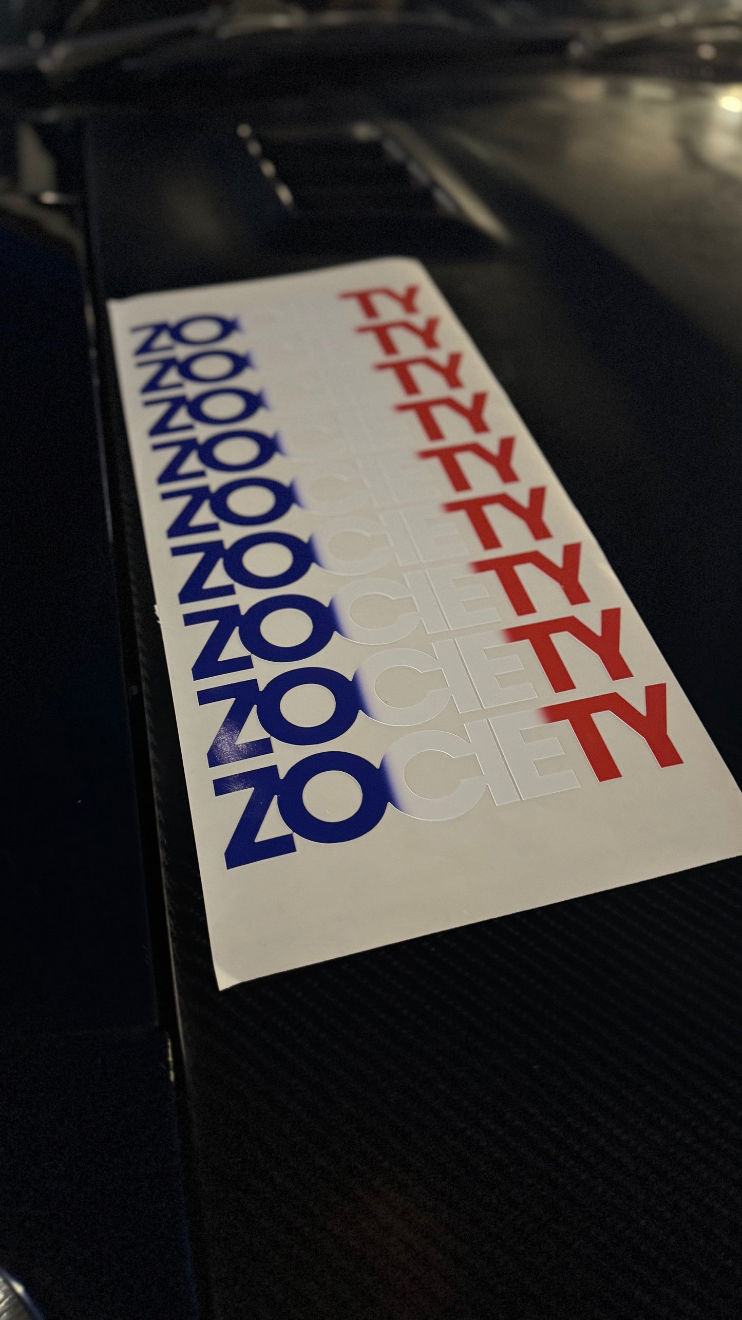 Small Zociety France Logo Sticker