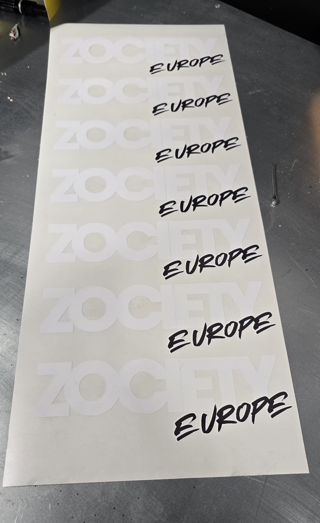 Zociety Europe Cut Out sticker