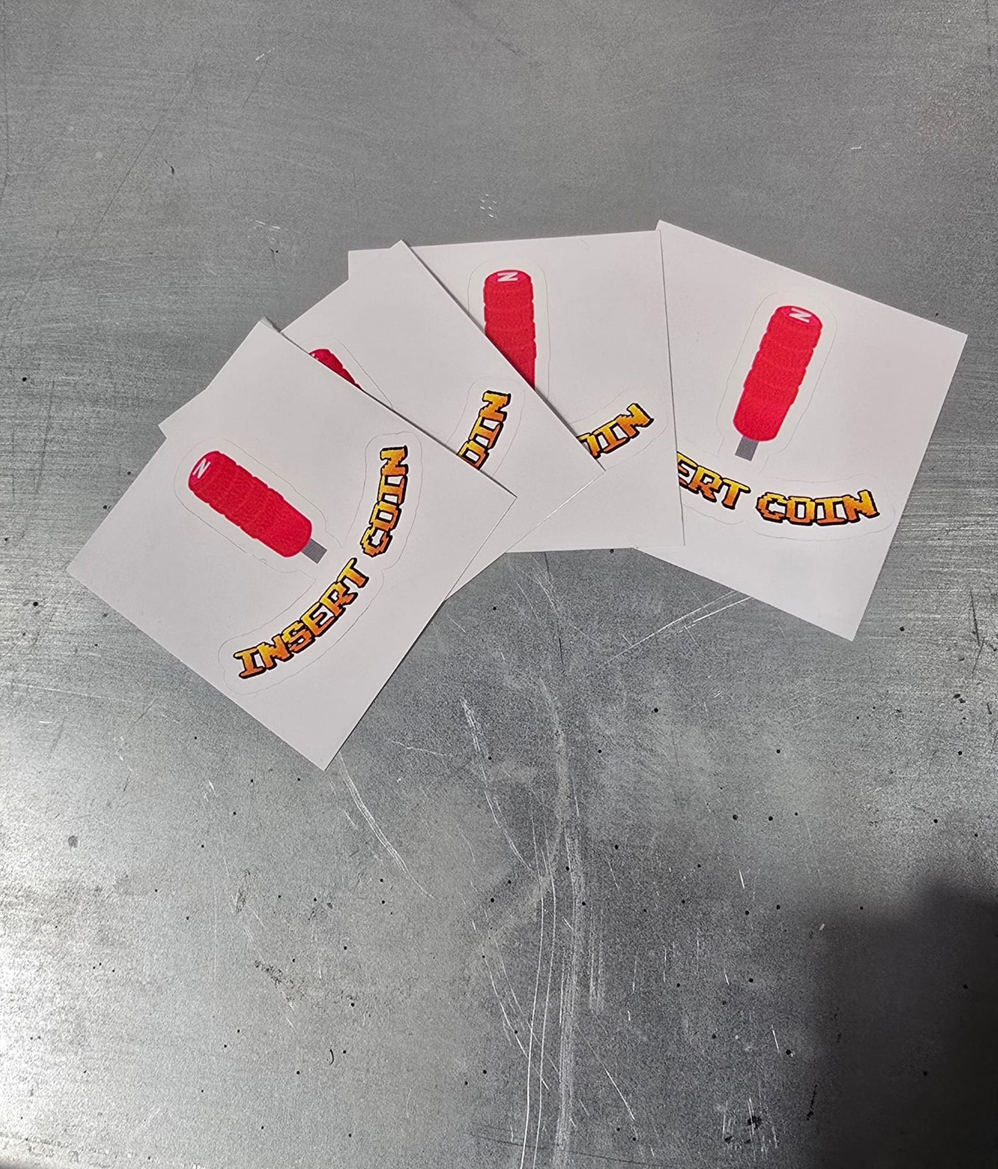 Insert Coin Sticker