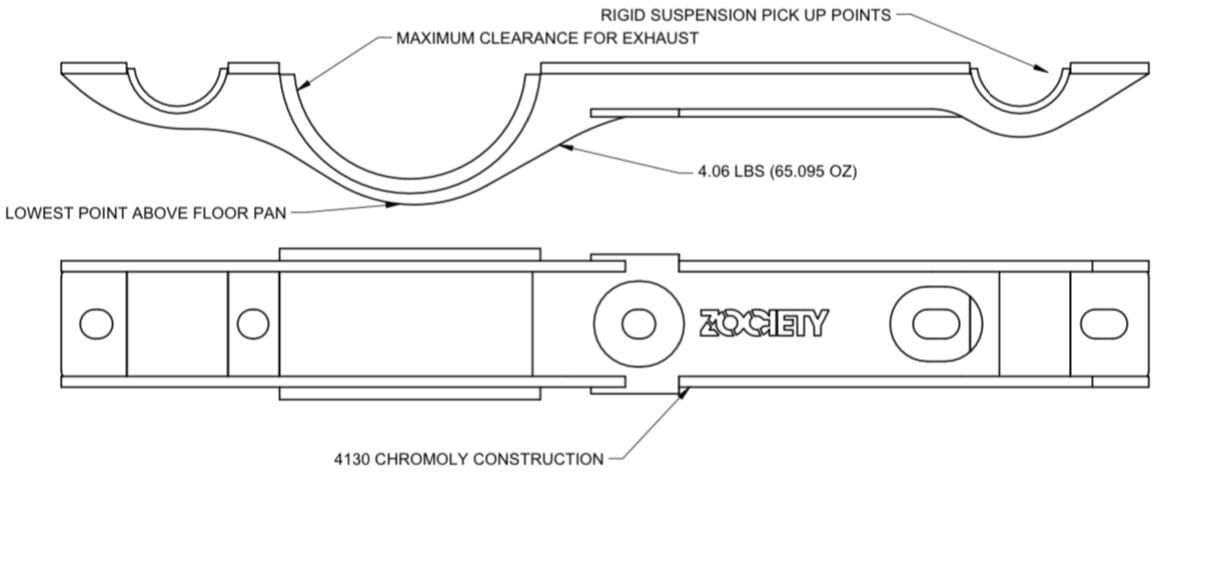 Zociety S30 Differential Front Crossmember