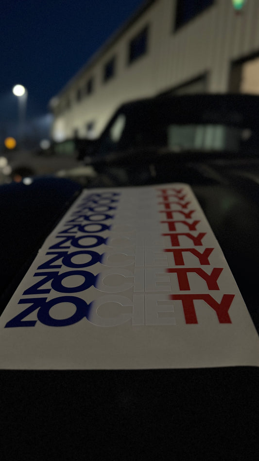 Small Zociety France Logo Sticker