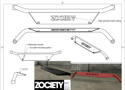 Zociety Datsun 240Z 260Z 280Z 280ZX Front Core Support Bar