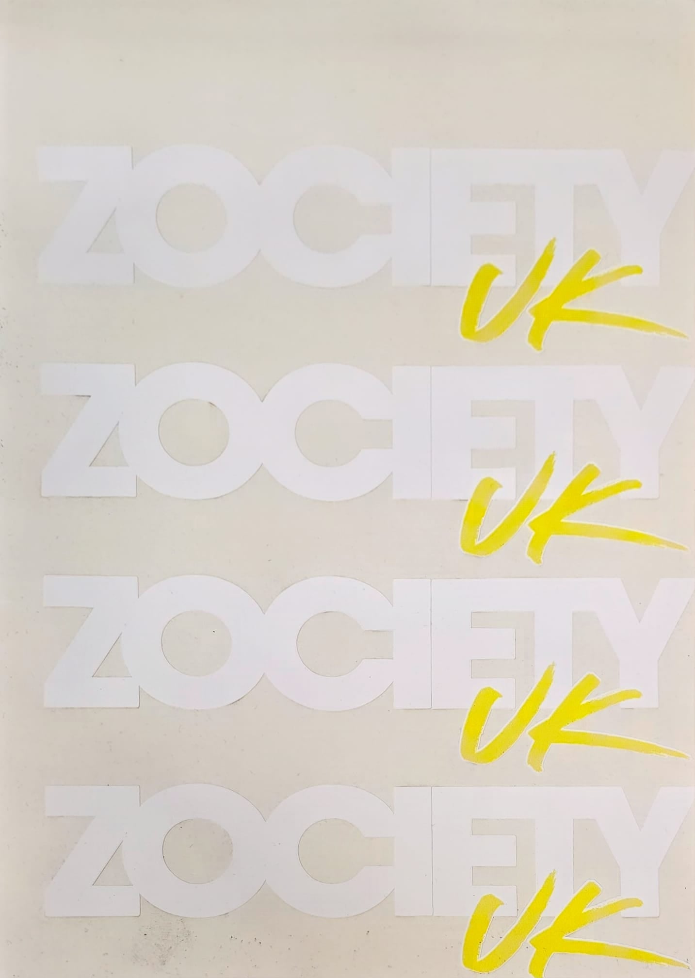 Zociety UK Cut Out Sticker