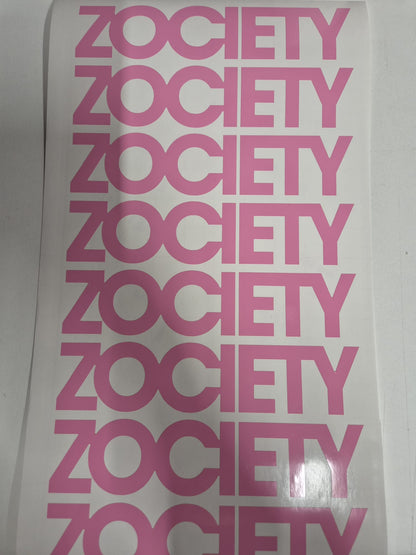Small Zociety Logo Sticker